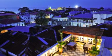 Dhow Palace Hotel, Ausblick auf Stone Town