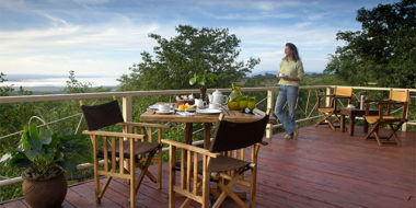 Kirurumu Manyara Lodge, Terrasse